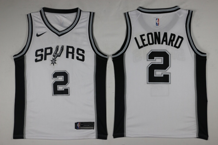 Men San Antonio Spurs #2 Leonard White Game Nike NBA Jerseys->san antonio spurs->NBA Jersey